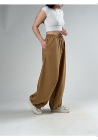Resim Cocopelli Kahverengi Kadın Oversize Pantolon Coc3175 