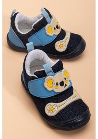 Resim Şirin Bebe Şirinbebe Ortopedik Erkek Bebek İlkadım Ayakkabı Mavi Cırtlı Anorak-4051 Mavi 