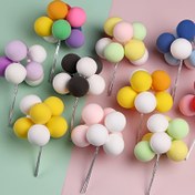 Resim 8 Adet Renkli Kil Balon Kek Süsleri - Düğünler, Doğum Günleri & Gençler Duşları İçin Mükemmel - Yaratıcı Cupcake Dekorasyonları 