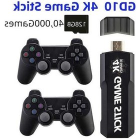 Resim Bosphorusboutique Video Retro Oyun Konsolu Kablosuz Hd 4k 40000 2.4g 128 Yu Dahili Çubuklu Cihazı Mükemmel Oyun Deneyimi İçin Gd10 Gb 