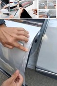 Resim GELDİMİCOM Kapı Çizik Ve Koruma Bandı Çizik Önleyici Bant Kapı Koruma Şeffaf 5 Metre X 3 Cm 