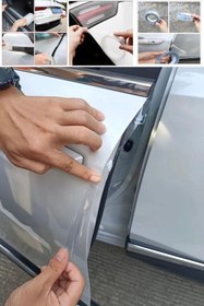 Resim GELDİMİCOM Kapı Çizik Ve Koruma Bandı Çizik Önleyici Bant Kapı Koruma Şeffaf 5 Metre X 3 Cm 