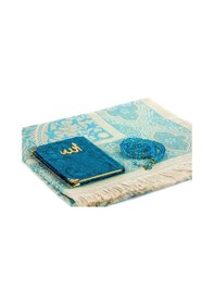 Resim Pvc Kutulu Seccade Seti - Kadife Kaplı Yasin - Seccade - Tesbih - (479778387) 