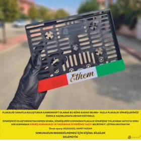 Resim Kişiye Özel İsimli İtalik Motor Plakalık 