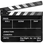 Resim Suofeng Siyah Akrilik Sinema Klapboard - İngilizce Model - 30x24.5cm Film Sahne Takip Aleti 