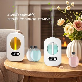 Resim Soundwave Teknolojili Esansiyel Yağ Difüzörü, Bitki Esansiyel Yağı Seti, USB Şarj Edilebilir Ev Nemlendirici 6 Zamanlayıcı Modu ve Ortam Gece Işığı ile, Sessiz Buhar Püskürtme Fonksiyonu, Yatak Odası, Ofis, Banyo Koku Giderici için Uygun, Uzun Süreli Hava Ferahlatıcı, Tatil Hediyesi 