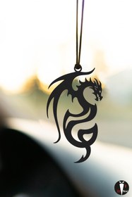 Resim Oyunzu Araba Süsü Metal Ejderha Dikiz Aynası Süsü Hediyelik 