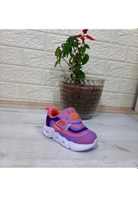 Resim M.p. One 3229 Lila Cırtlı Işıklı Kız Çocuk Bebe Spor 001 