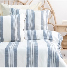 Resim Schafer Home Costa İpliği Boyalı Çift Kişilik Nevresim Takımı 4 Parça-indigo Diğer 