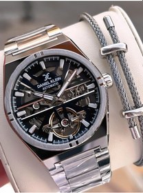 Resim Daniel Klein Otomatik Mekanizma Takvimli Kadran Kadranlı 2 Yıl Garantili Erkek Kol Saati Otm.14268.2 Gümüş 