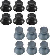 Resim Flybxiya 6 adet plastik başparmak çubuğu Joystick kapaklar sapları kapakları Thumbsticks yedek Xbox 360 denetleyici aksesuarları için (Siyah) 