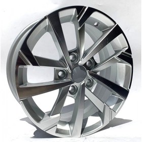 Resim R1 Wheels 15 inç 5*100 ET40 Metalik Gri Jant Takımı (J-797) 