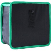 Resim Rogfer Araba Koltuğu Arkası Çöp Tenekesi Otomotiv Çok Fonksiyonlu Depolama Organizatörü, Stil: Siyah Yeşil Kenar 