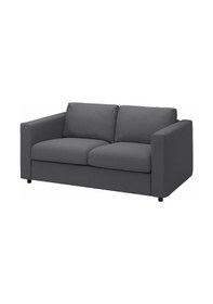 Resim 2'li Kanepe, Hallarp Gri, Dar Kolçaklı Gri 