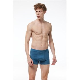 Resim Malabadi Erkek Mavi 5 Li Pamuk Elastan Boxer 5m075 Koyu Mavi 