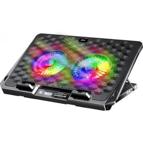 Resim Storemax Odin Rgb Işıklı Gaming 2200RPM Çift Fan LED Laptop Soğutucu 
