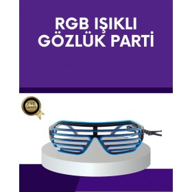 Resim MiraLive LED Işıklı Parti Gözlüğü Renkli Eğlence Aksesuarı 