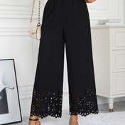 Resim Polyester Düz Renk Gevşek Dantel Pantolon 6652D, 120g/m², Tüm Mevsimler İçin, Yetişkinler İçin 