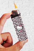 Resim SARANG Çakmak Pembe Leopar Hello Kitty Klasik Çakmak 