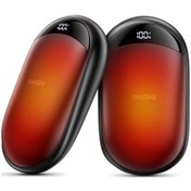 Resim Sunshine022 Siyah 16 Saat Pil Ömürlü Manyetik Şarj Edilebilir Dijital Ekranlı Kamp El Isıtıcısı Paket 