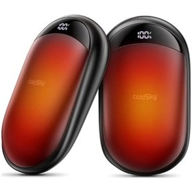 Resim Sunshine022 Siyah 16 Saat Pil Ömürlü Manyetik Şarj Edilebilir Dijital Ekranlı Kamp El Isıtıcısı Paket 