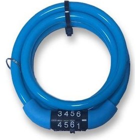 Resim İmpact Lukid 8x100 MM Şifreli Bisiklet Kilidi Mavi Çok Renkli 