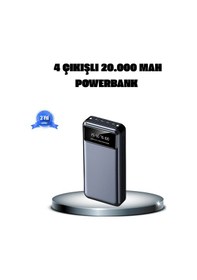 Resim Bfs Powerbank 20000 Mah 4 Çıkışlı Hızlı Şarjlı Ve Led Göstergeli Çok Renkli 
