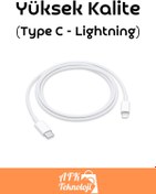 Resim AFKTECH iPhone Modelleri ile Uyumlu Lightning Çıkışlı Şarj Kablosu Şarj Aleti 