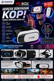 Resim Ez-Jet Vr Z4 3d Deri Kulaklıklı Sanal Gerçeklik Gözlüğü 