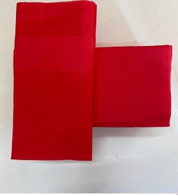 Resim Kırmızı Cepli Aır Touch Peçete 12 Adet 40x40 