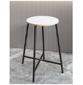 Resim Bar Sandalyesi Bar Taburesi Mutfak Sandalyesi Beyaz 1523 