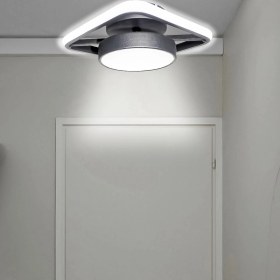 Resim Alen Tekli Siyah Enerji Tasarruflu Modern LED Avize Çocuk Odası Koridor Giyinme Odası Giriş 