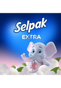 Resim Selpak® Extra Pamuk Katkılı ve Pudra Kokulu Tuvalet Kağıdı 3 x 40 Rulo 