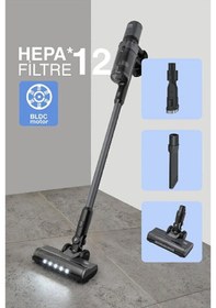Resim Fakir Shadow 7016 Gun Metal Şarjlı Dikey Süpürge 41005398 