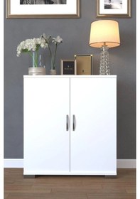 Resim Kzy 4 Bölmeli Ayakkabılık Beyaz 