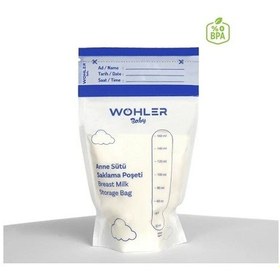 Resim Wohler Süt Saklama Poşeti 25'li 3 x 75 Adet 
