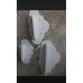 Resim Emta 3lü Beyaz Bulut Raf Set Cocuk Odası Aksesuar Dekorasyon 