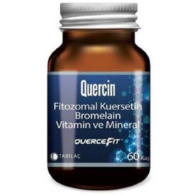 Resim Quercin Fitozomal Kuersetin Bromelain Vitamin ve Mineral 60 Kapsül 