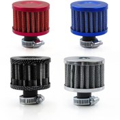 Resim Yüksek Akış 12mm Evrensel Motosiklet Soğuk Hava Emme için Araba Hava Filtreleri - Mini Solunum Filtreleri ve Havalandırma Kapakları 