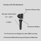 Resim Vkemall Ford F150 2015-2018 İçin 4'lü Tpms Sensör Seti - F2gz1a189a F2gt-1a189-ab, Lastik Basıncı İzleme Fonksiyonu 