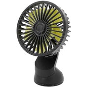 Resim Üç Hız Kontrolü Ve Arka Tek Başlıklı Vantuzlu Usb Araç Vantilatörü - Kaiyi 