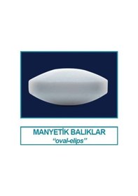 Resim İSOLAB 057.05.035 manyetik balık - oval - 35 x 12 mm (1 adet) 