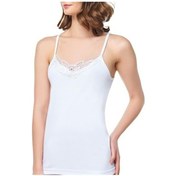 Resim 12 Adet Seher Bayan Ip Askılı V Yaka Ince Bayan Atleti 