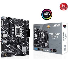 Resim Asus Prime H610m-e D5 Csm 1700p Vga Hdmi Dp 