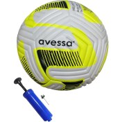 Resim Avessa FT-900 4 Astar 420 Gr No:5 Futbol Maç Topu Orta Sertlikte Halı Saha Maç Topu + Top Pompası 
