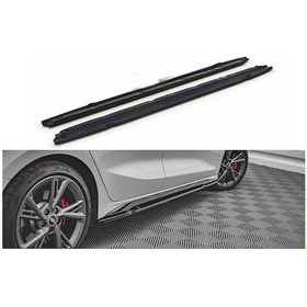 Resim Audi A3 8y Maxton Marşpiyel Lip 2021 - 2024 - Plastik - Piano Black 