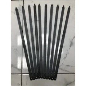 Resim Beyazıt Adana Kebap Şişi 60 cm - 10 Adet Silme Kıyma Şişi ( Kebap - Beyti ) 