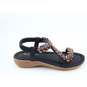 Resim Guja 25y150-8 Ortopedik Siyah Kadın Sandalet Siyah 