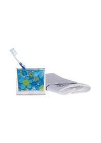Resim DİŞ FIRÇALIK MAVİ ÇİÇEKLİ AKRİLİK 10X10X3CM Diğer 