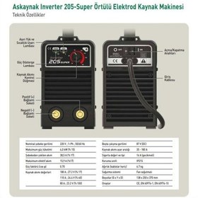 Resim Askaynak 205 Süper İnverter Kaynak Makinası - 701as205s 